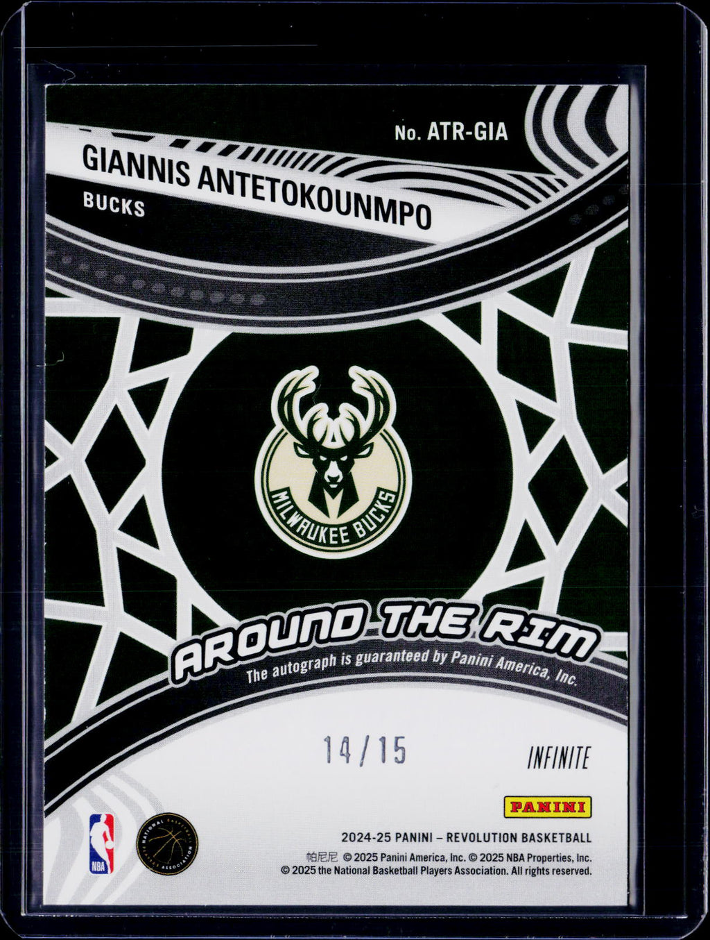2024-25 Revolution Giannis Antetokounmpo Around The Rim Auto /15