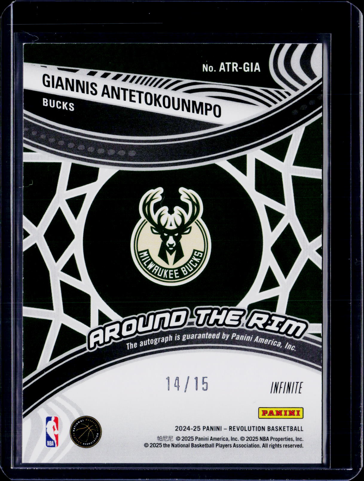 2024-25 Revolution Giannis Antetokounmpo Around The Rim Auto /15
