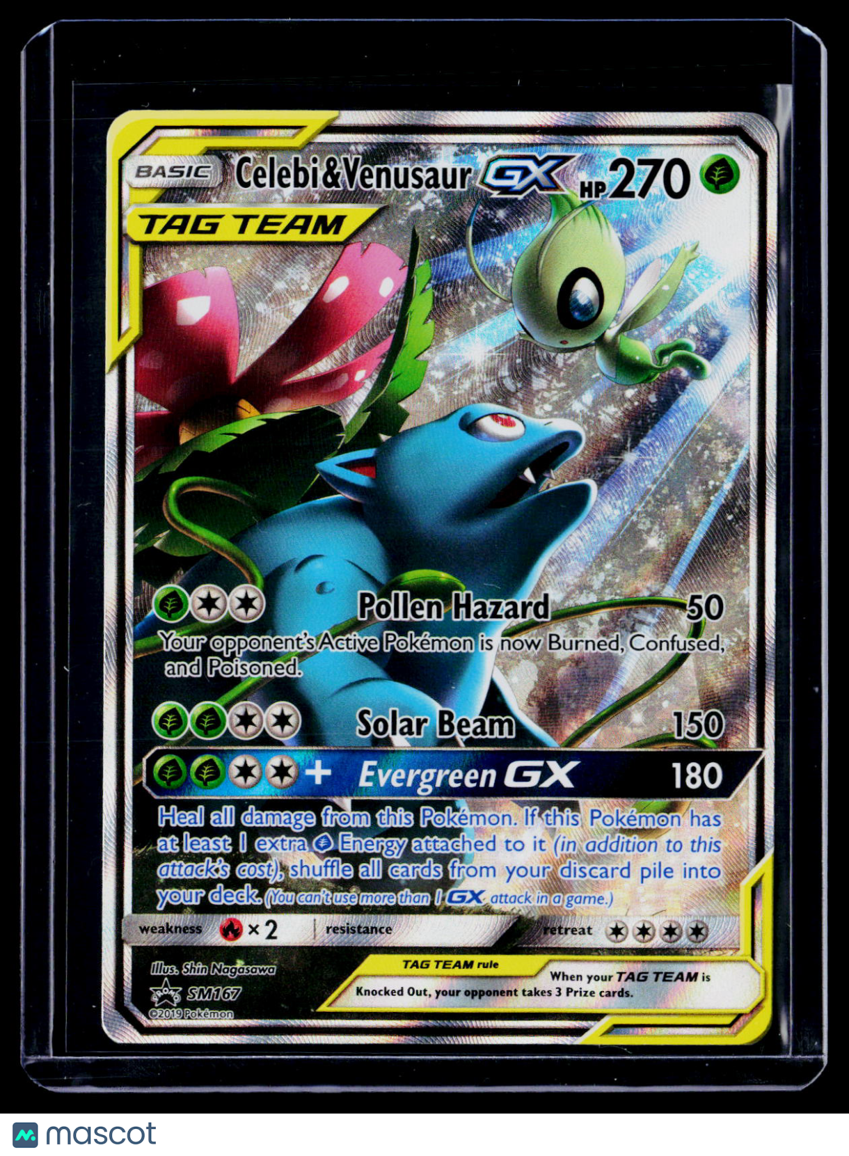 Pokemon Celebi & Venusaur GX SM167 Promo