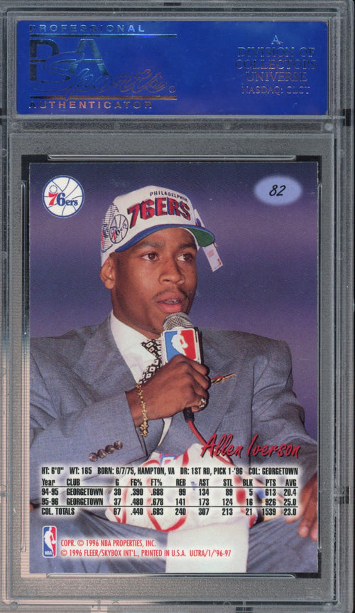 1996 Ultra Allen Iverson Rookie PSA 9 RC