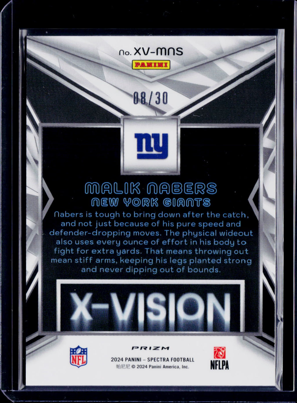 2024 Spectra Malik Nabers X-Vision 08/30 RC