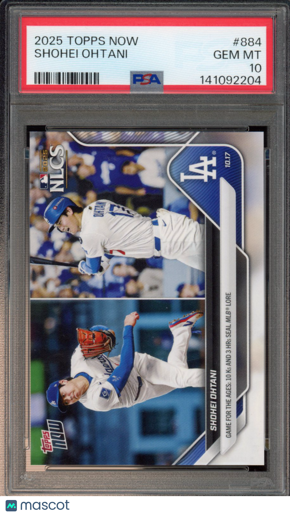 2025 Topps Now Shohei Ohtani PSA 10