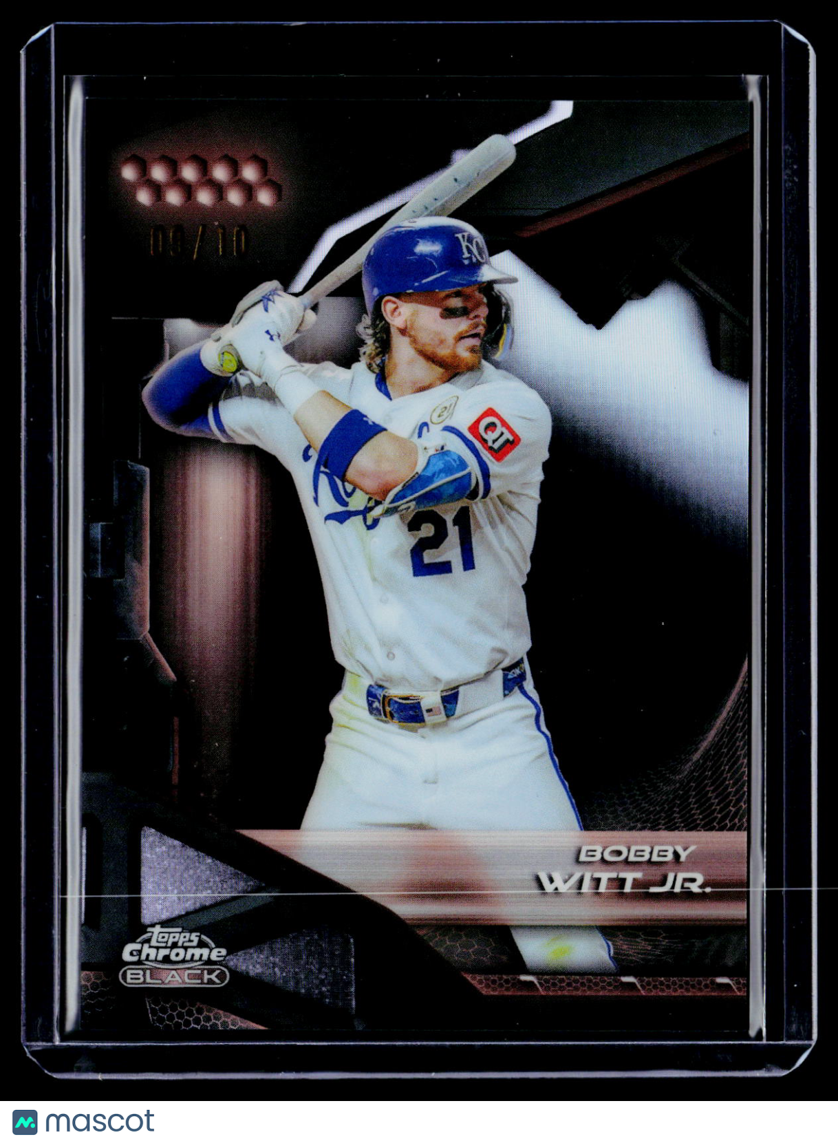 2026 Topps Chrome Black Bobby Witt Jr. Rose Gold 9/10
