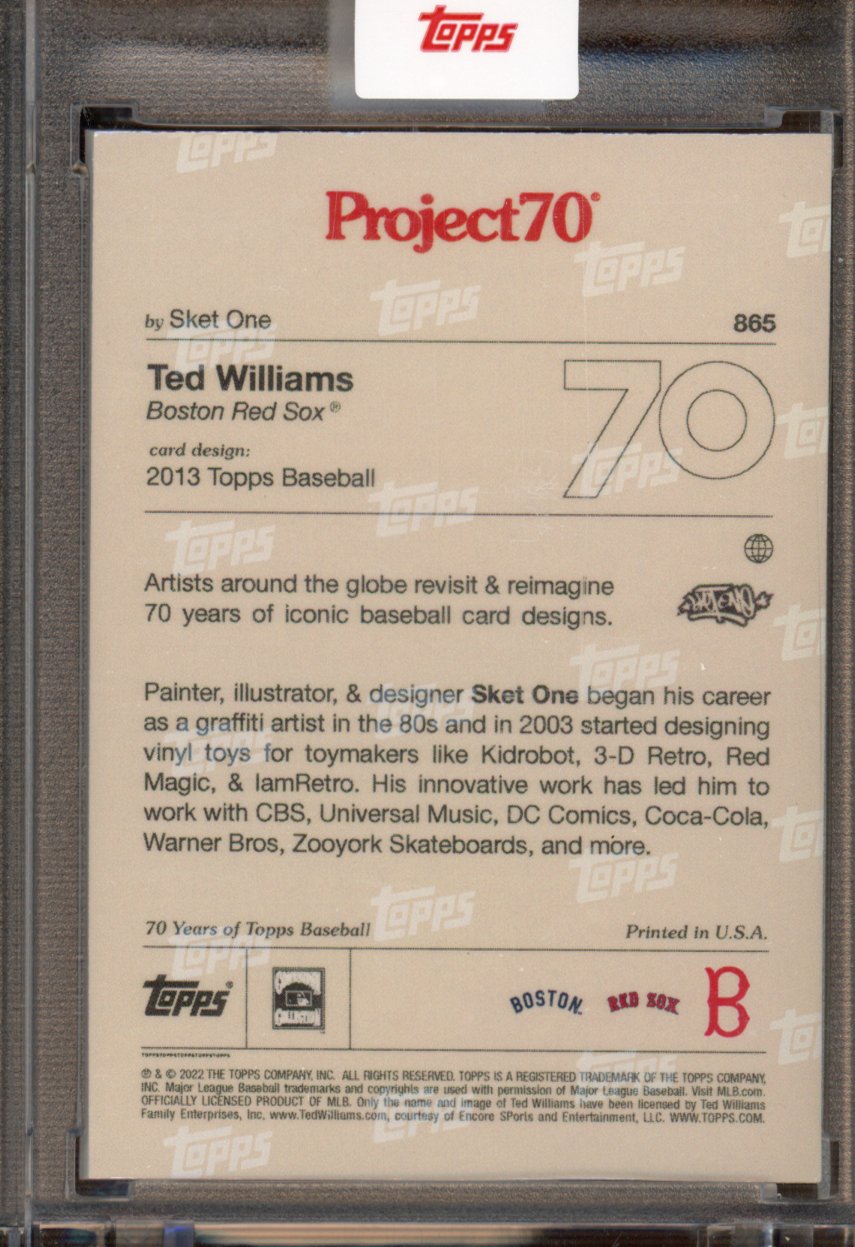 2021 Topps Project 70 Ted Williams Sket One 865