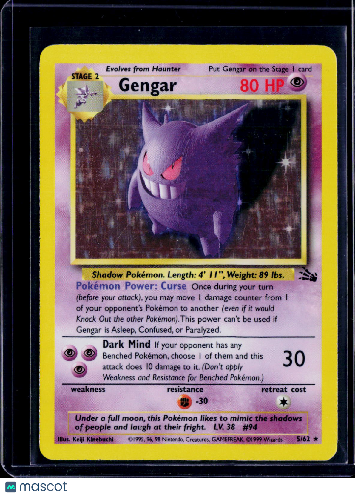 Gengar Holo 5/62