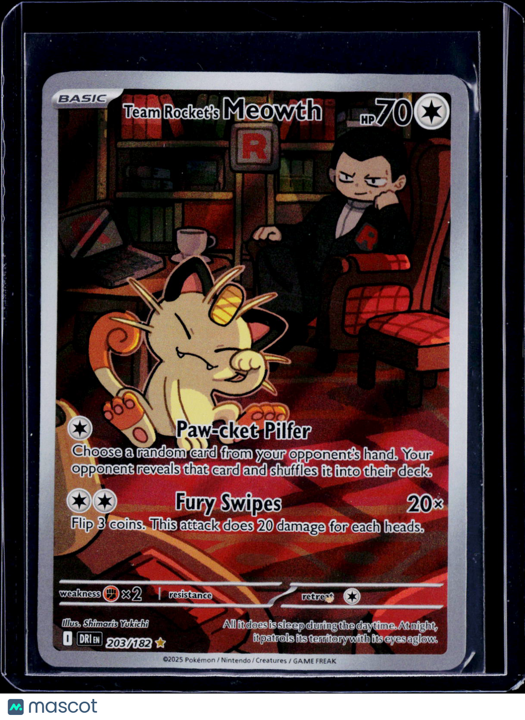 Team Rocket's Meowth 203/182