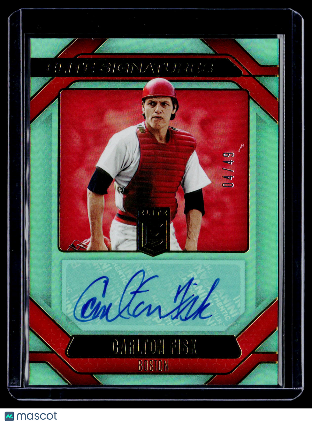 2026 Donruss Elite Carlton Fisk Elite Signatures Red 4/49
