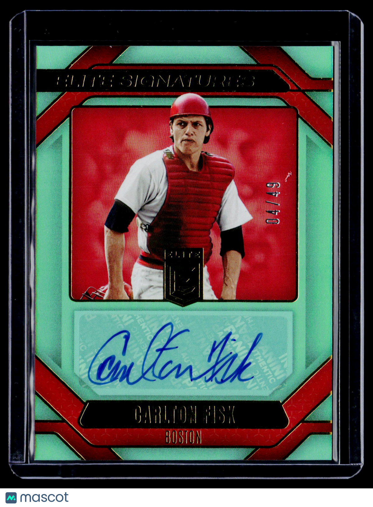 2026 Donruss Elite Carlton Fisk Elite Signatures Red 4/49