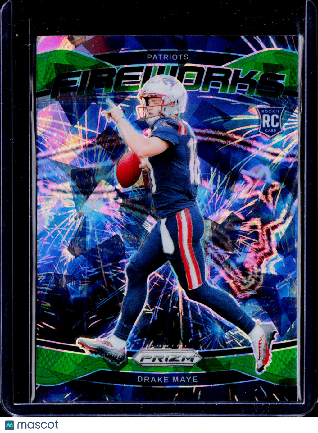 2024 Prizm Drake Maye Fireworks Green Ice
