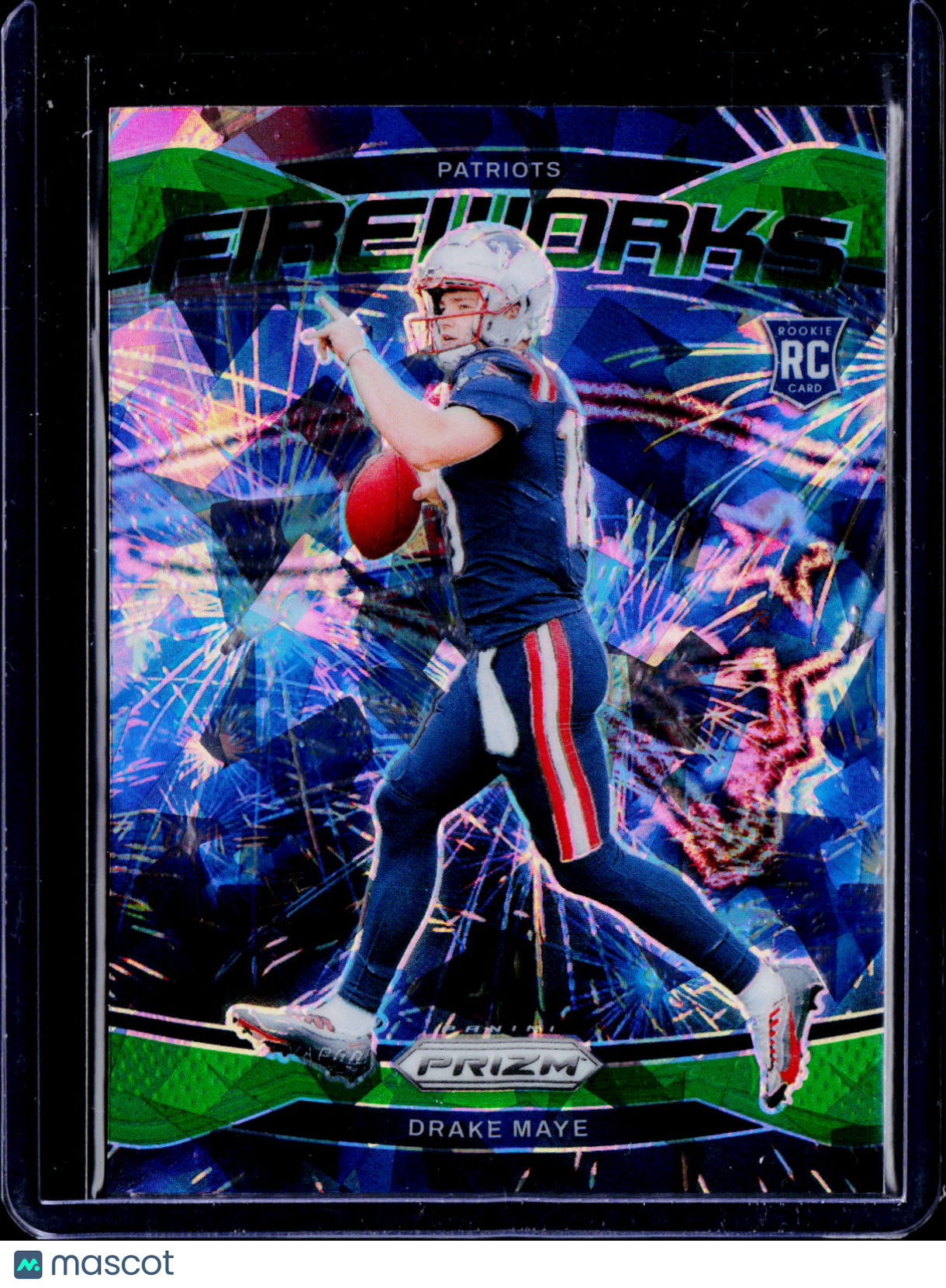 2024 Prizm Drake Maye Fireworks Green Ice