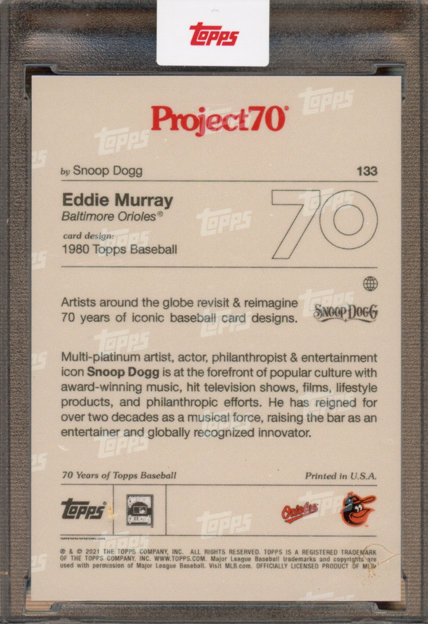 2021 Topps Project 70 Eddie Murray Snoop Dogg 133
