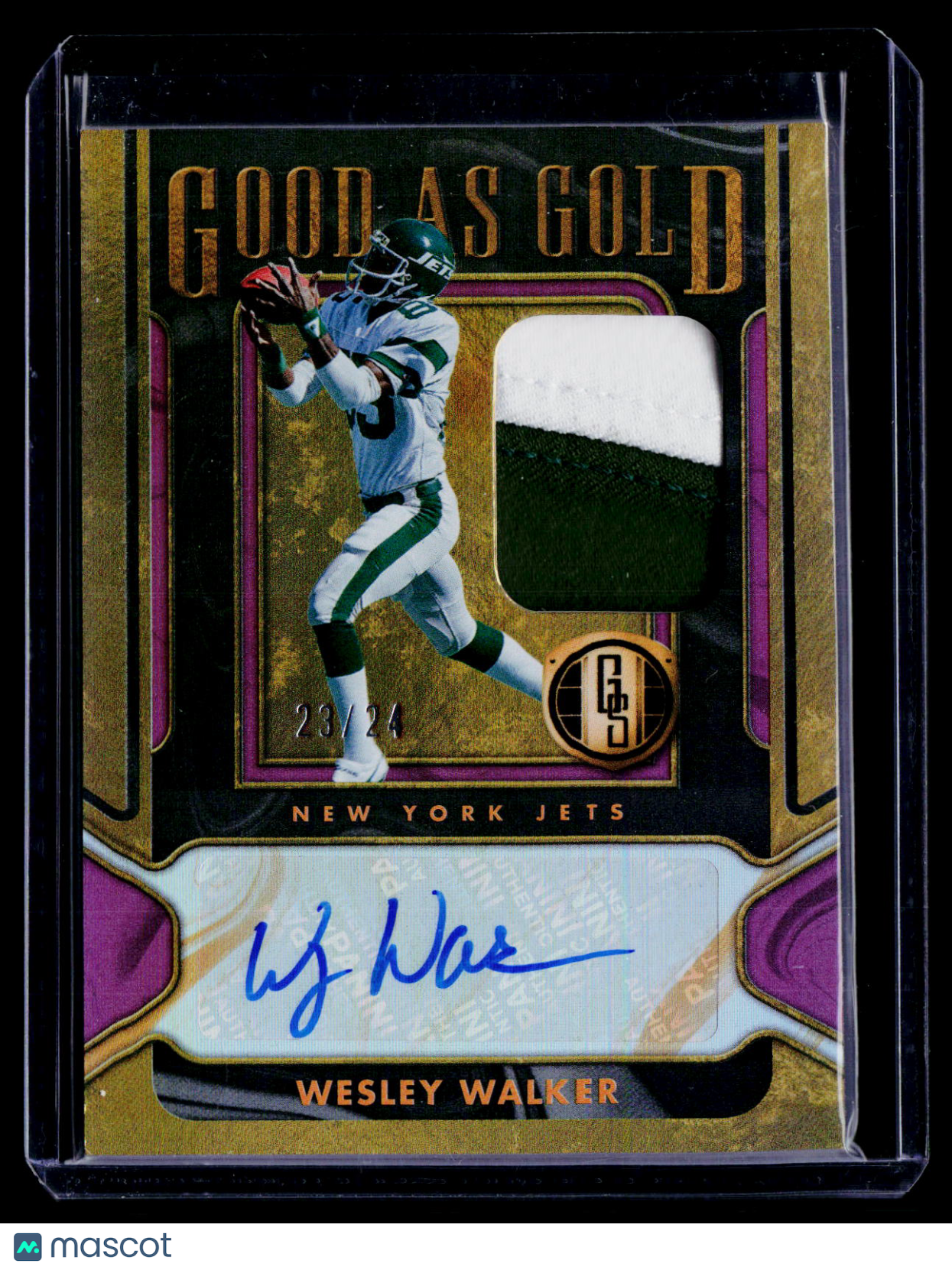 2024 Gold Standard Wesley Walker Good as Gold Patch Auto 23/24