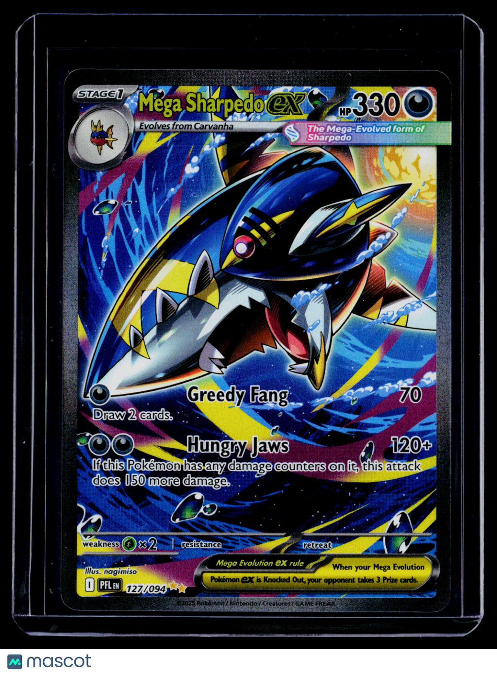 Pokemon Mega Sharpedo EX 127/094