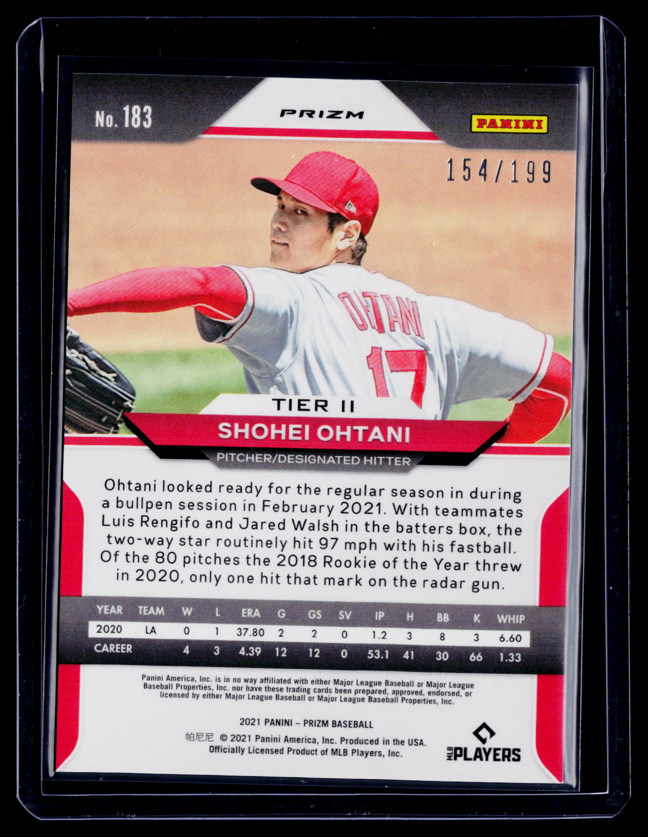 2021 Prizm Shohei Ohtani Blue Disco 154/199