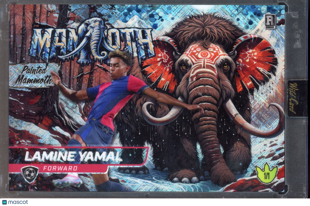 2024 Wildcard Lamine Yamal Painted Mommoth 1/1 Red RC
