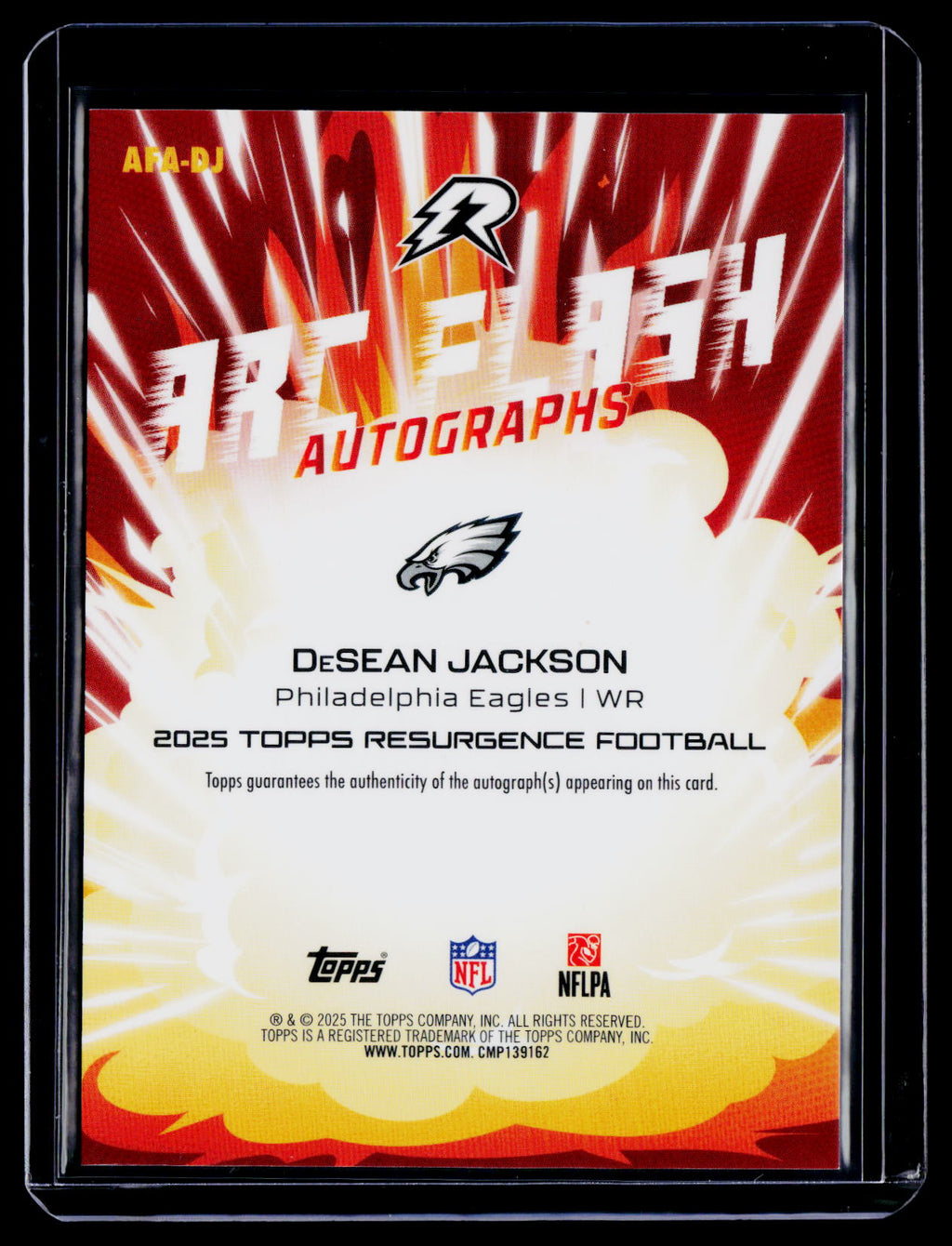 2025 Topps Resurgence DeSean Jackson Arc Flash Auto
