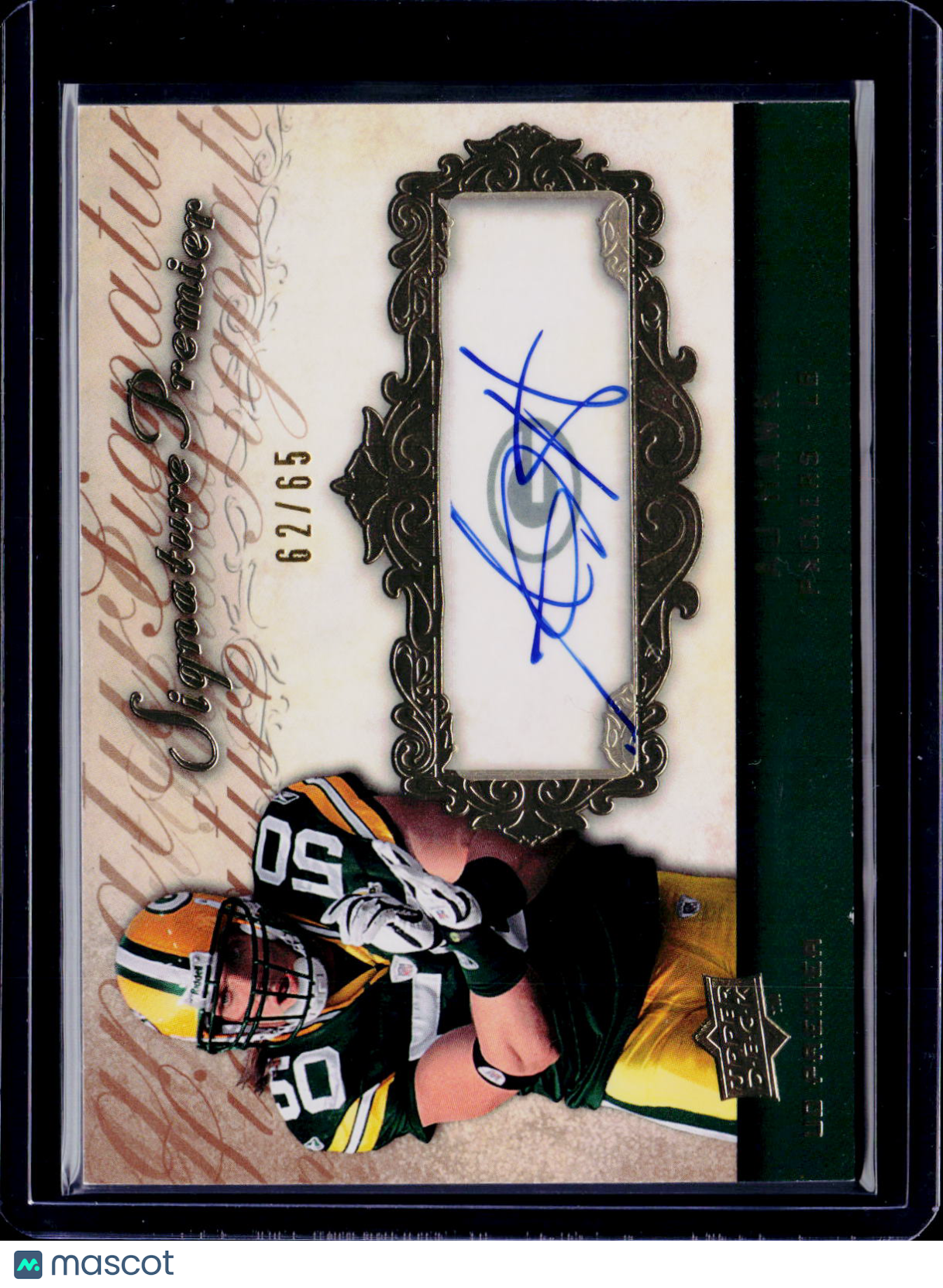 2008 UD Premier AJ Hawk Signature Premier Auto 62/65