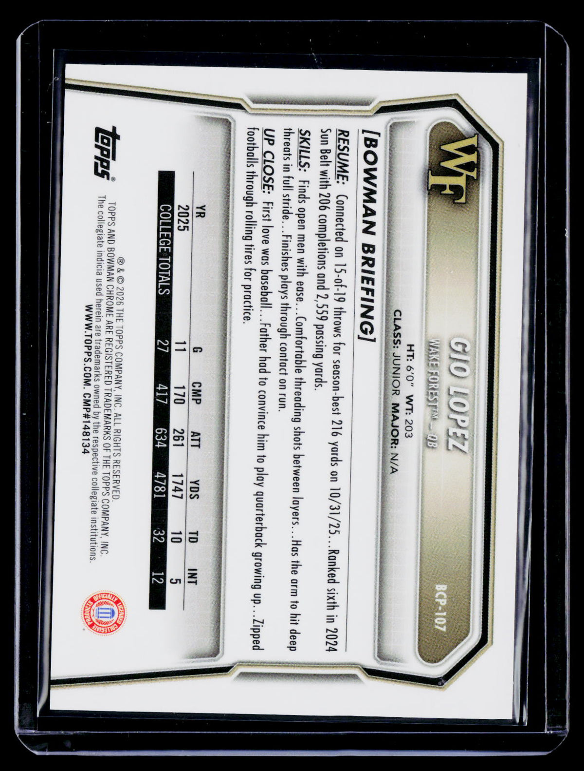 2026 Bowman Mega Box Gio Lopez Orange 1/25
