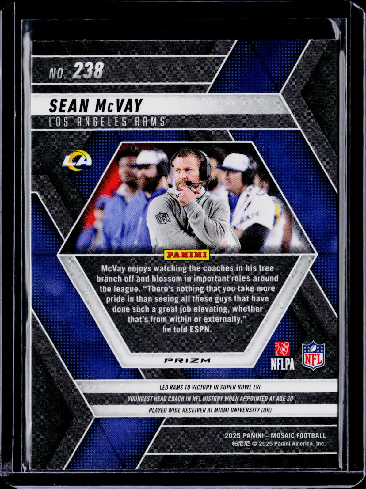 2025 Mosaic Sean McVay Genesis