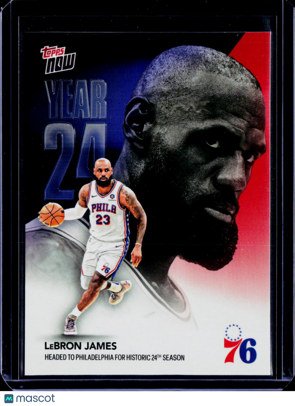 2026 Topps Now LeBron James Headed to Philly