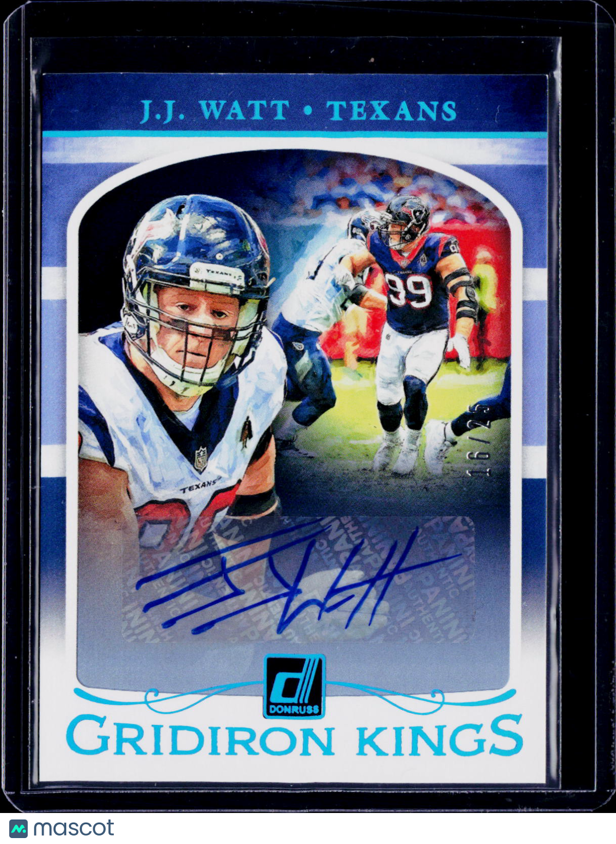 2019 Donruss JJ Watt Gridiron Kings Autograph /25