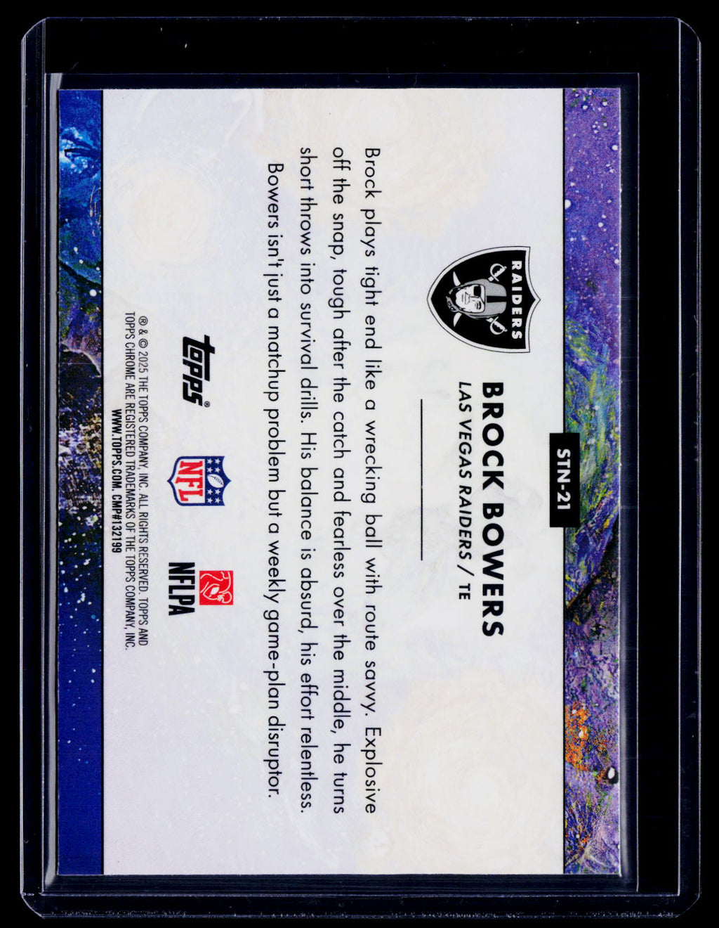 2026 Topps Chrome Cosmic Brock Bowers Stars In The Night