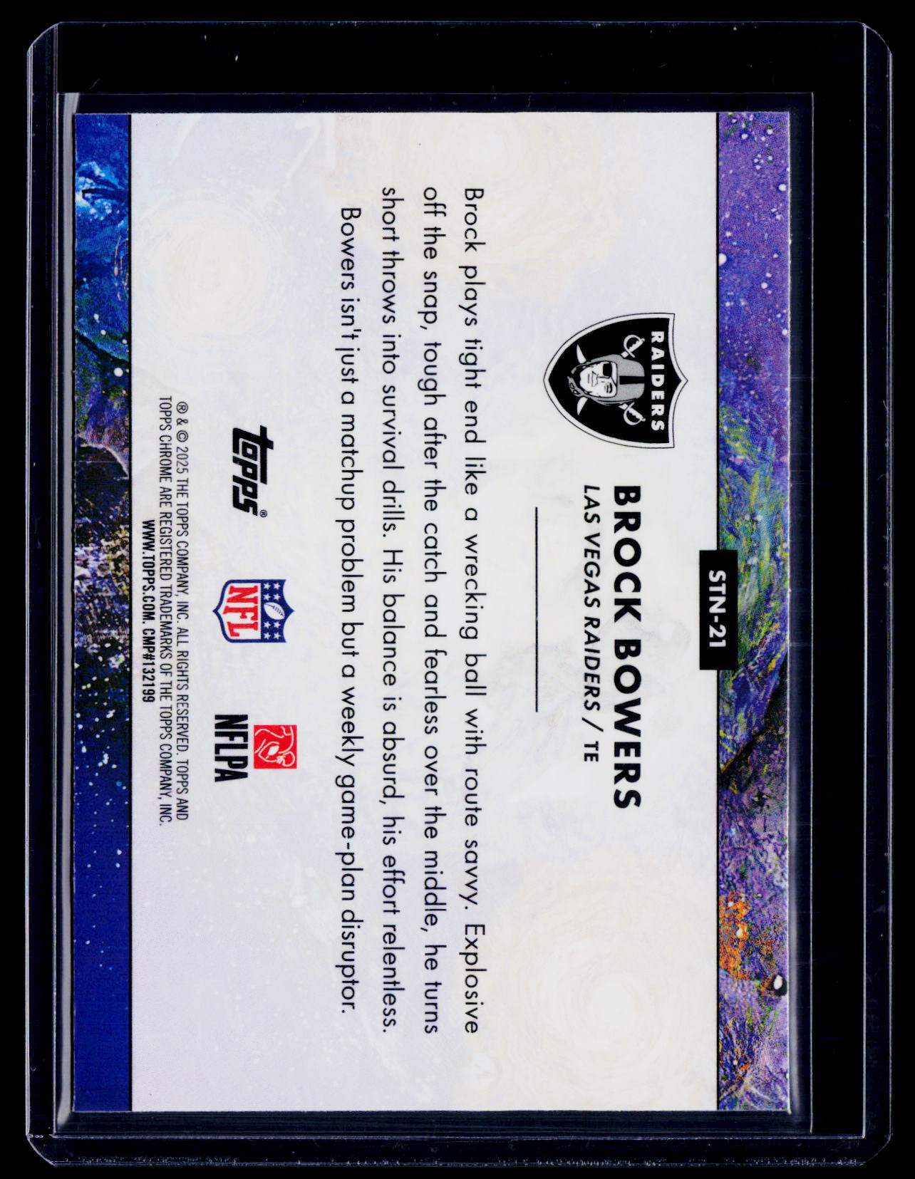 2026 Topps Chrome Cosmic Brock Bowers Stars In The Night