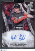 2024 Topps Chrome Black Heston Kjerstad Super Future Auto 4/5