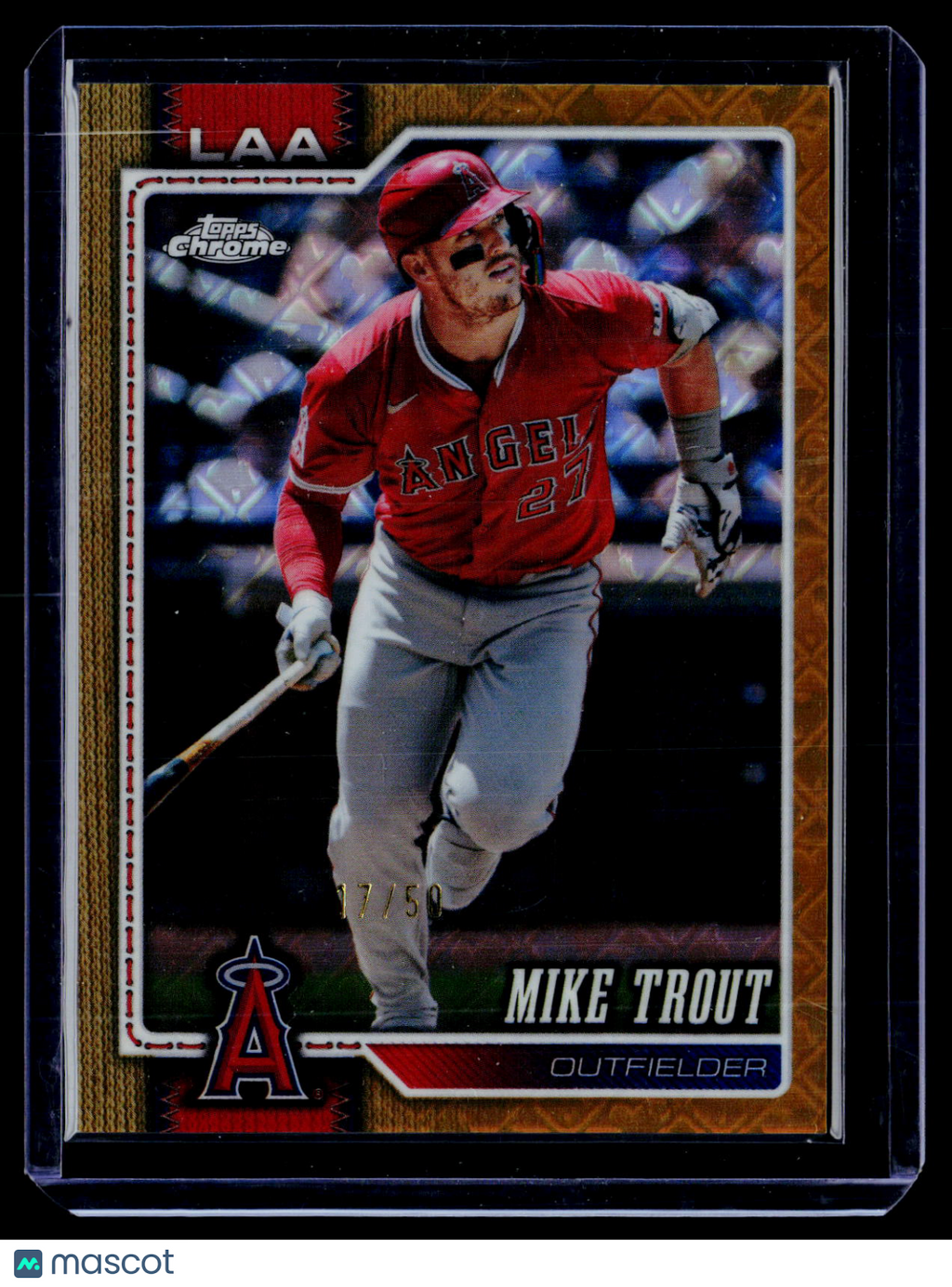 2026 Topps Chrome Logofractor Mike Trout Gold 17/50