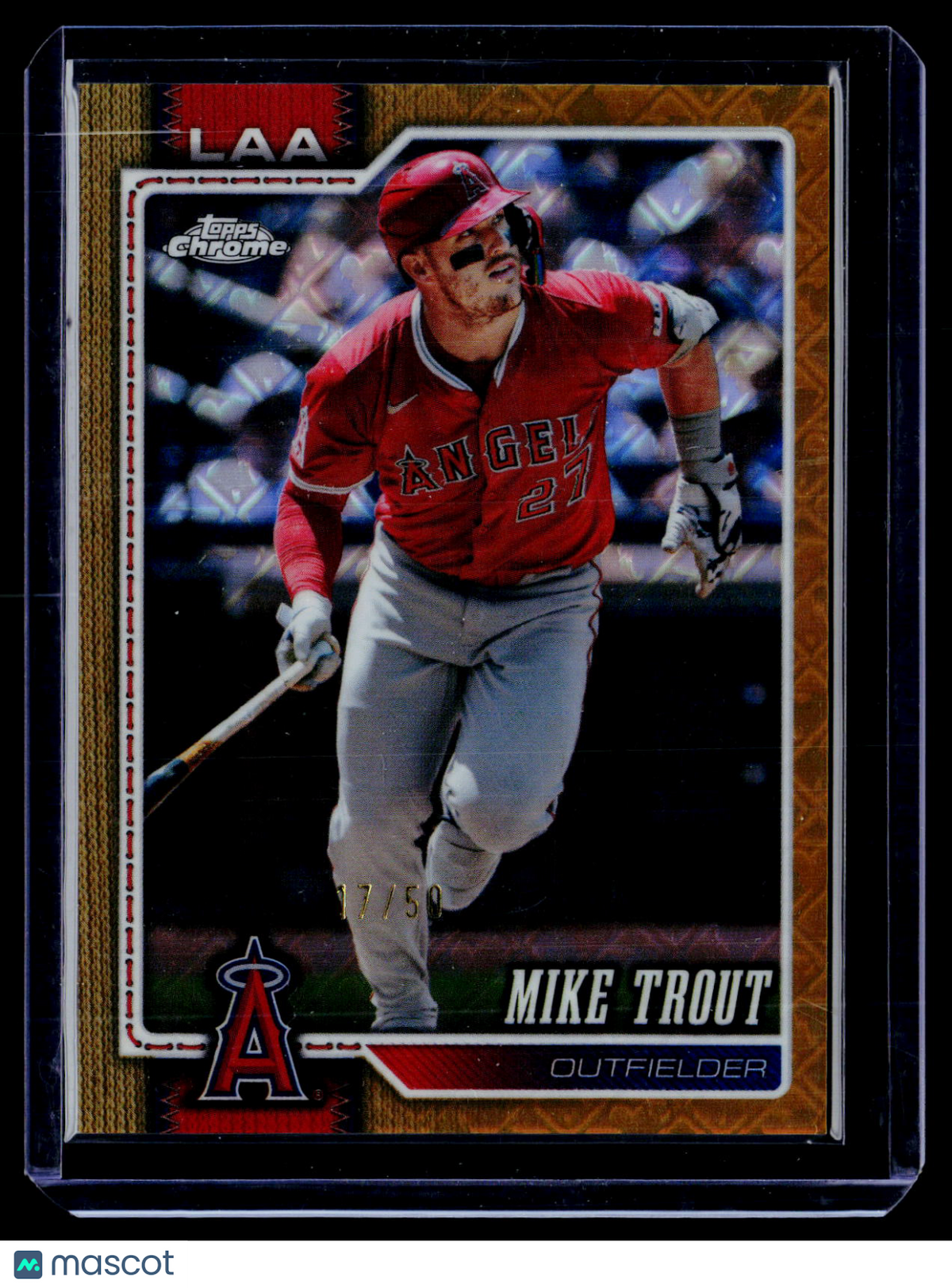 2026 Topps Chrome Logofractor Mike Trout Gold 17/50