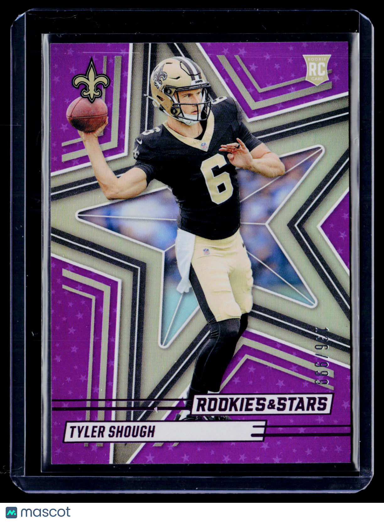 2025 Rookies & Stars Tyler Shough Purple 136/999 RC