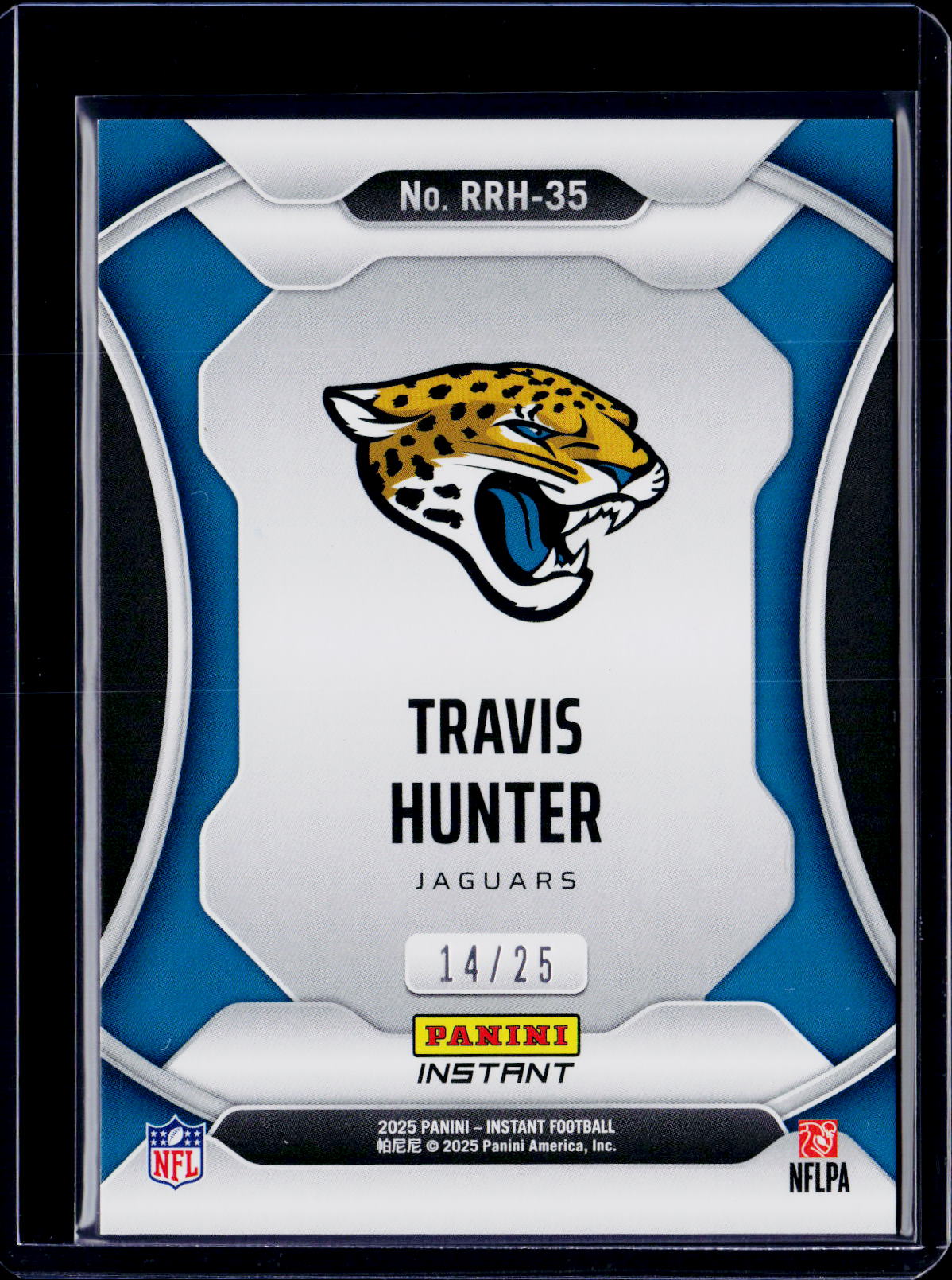 2025 Panini Instant Travis Hunter Rated Rookie Tie-Dye /25