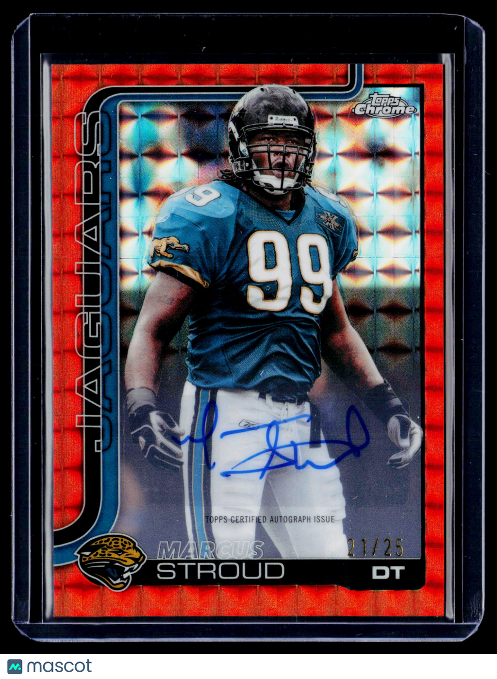 2025 Topps Chrome Marcus Stroud Orange Geometric Auto 21/25