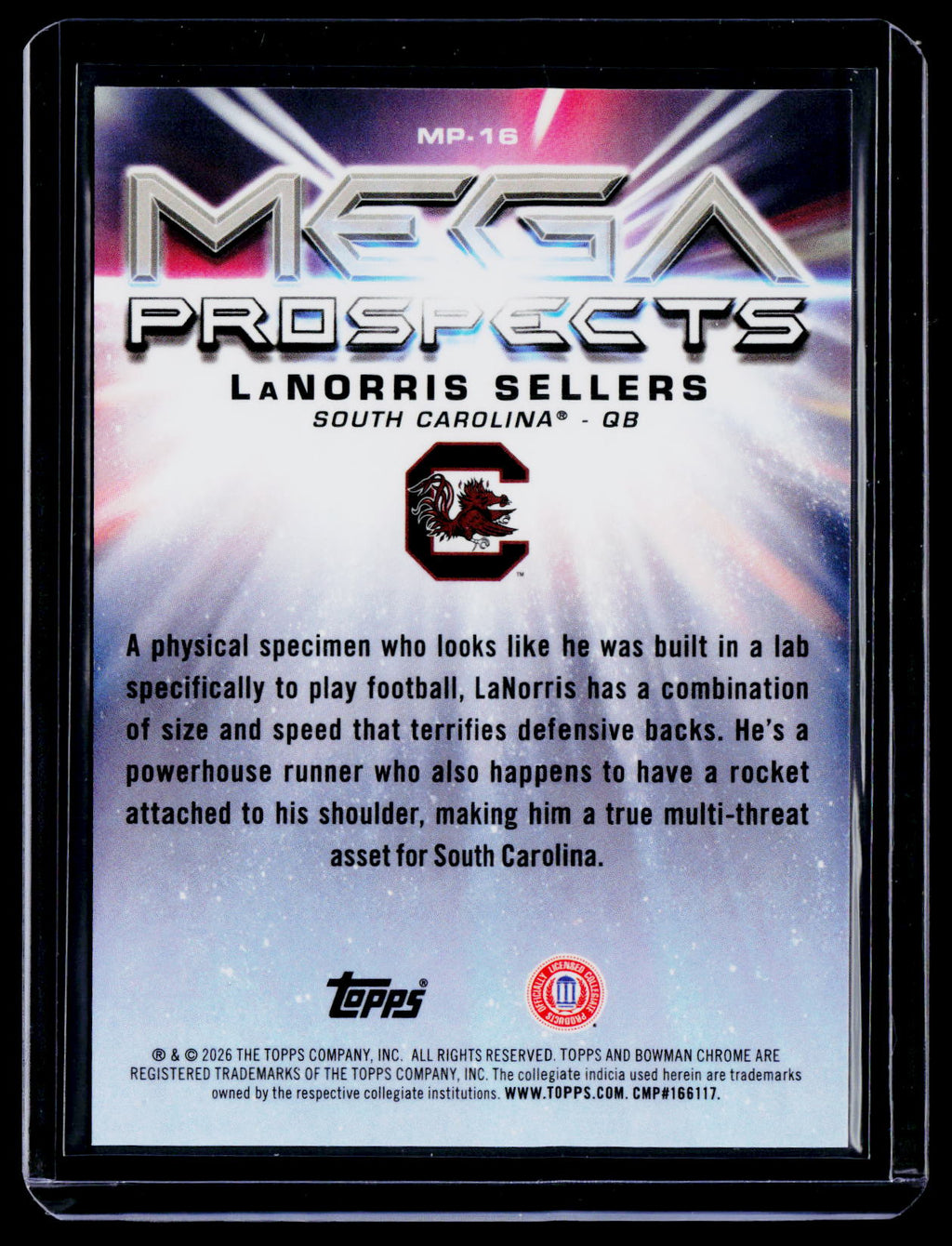 2026 Bowman LaNorris Sellers Purple Mega Prospects 65/75
