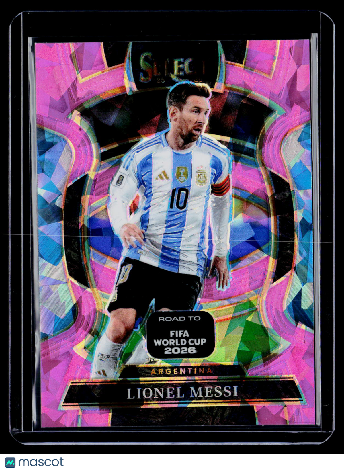 2025 Select Road To FIFA World Cup Lionel Messi Pink Ice