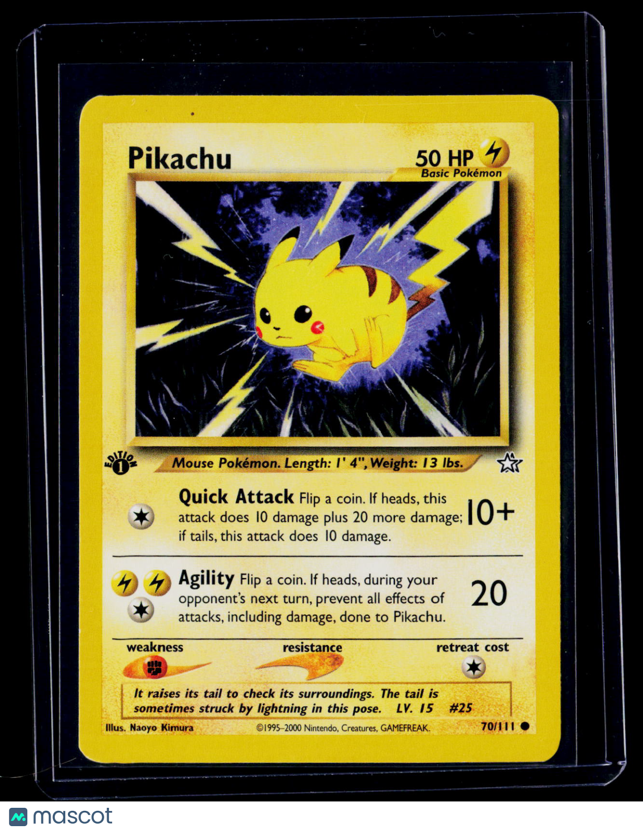 Pokemon Pikachu 1st Edition 70 111