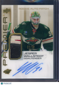 2024-25 Upper Deck Premier Jesper Wallstedt Rookie Patch Auto 56/65