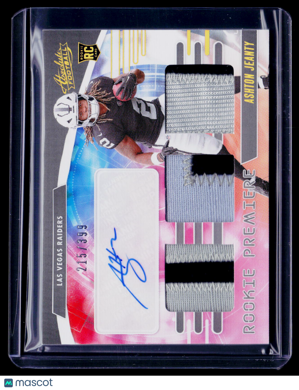 2025 Origins Ashton Jeanty Rookie Patch Auto RPA 215/399 RC