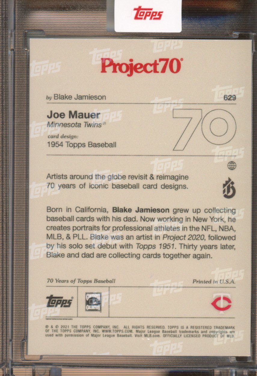 2021 Topps Project 70 Joe Mauer Blake Jamieson 629