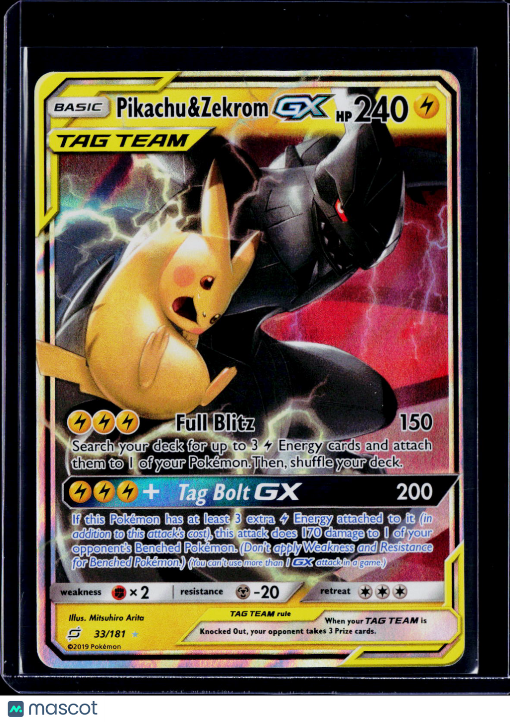 Pikachu & Zekrom GX 33/181