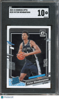 2023-24 Donruss Optic Victor Wembanyama Rookie SGC 10 RC