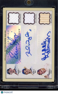 2011 Gypsy Queen Evan Longoria David Wright Brooks Robinson Triple Game Used Auto 03/10