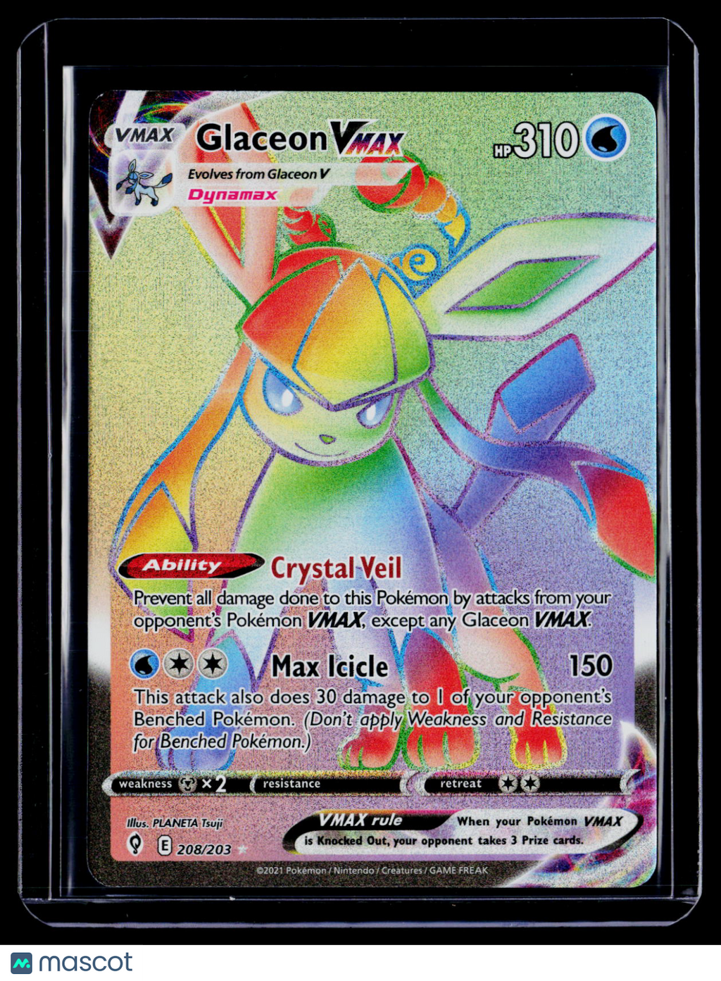 Pokemon Glaceon V Max 208 203