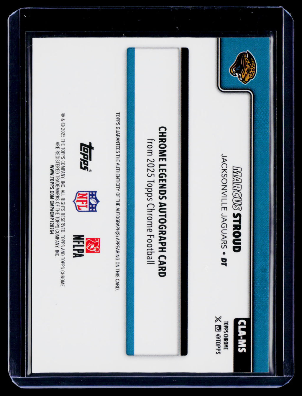 2025 Topps Chrome Marcus Stroud Orange Geometric Auto 21/25