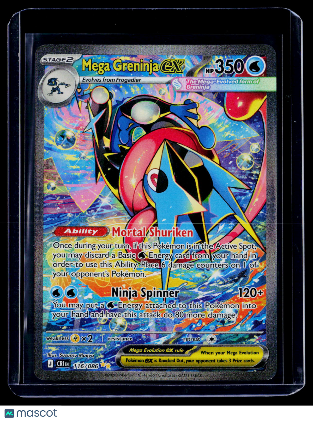 Pokemon Mega Greninja EX 116 086