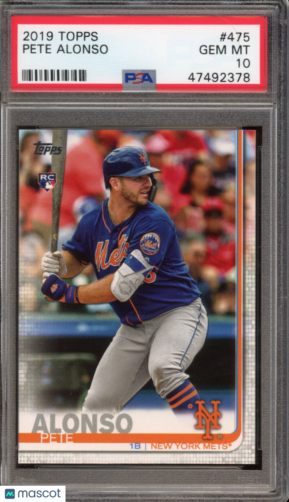 2019 Topps Pete Alonso Rookie PSA 10 RC