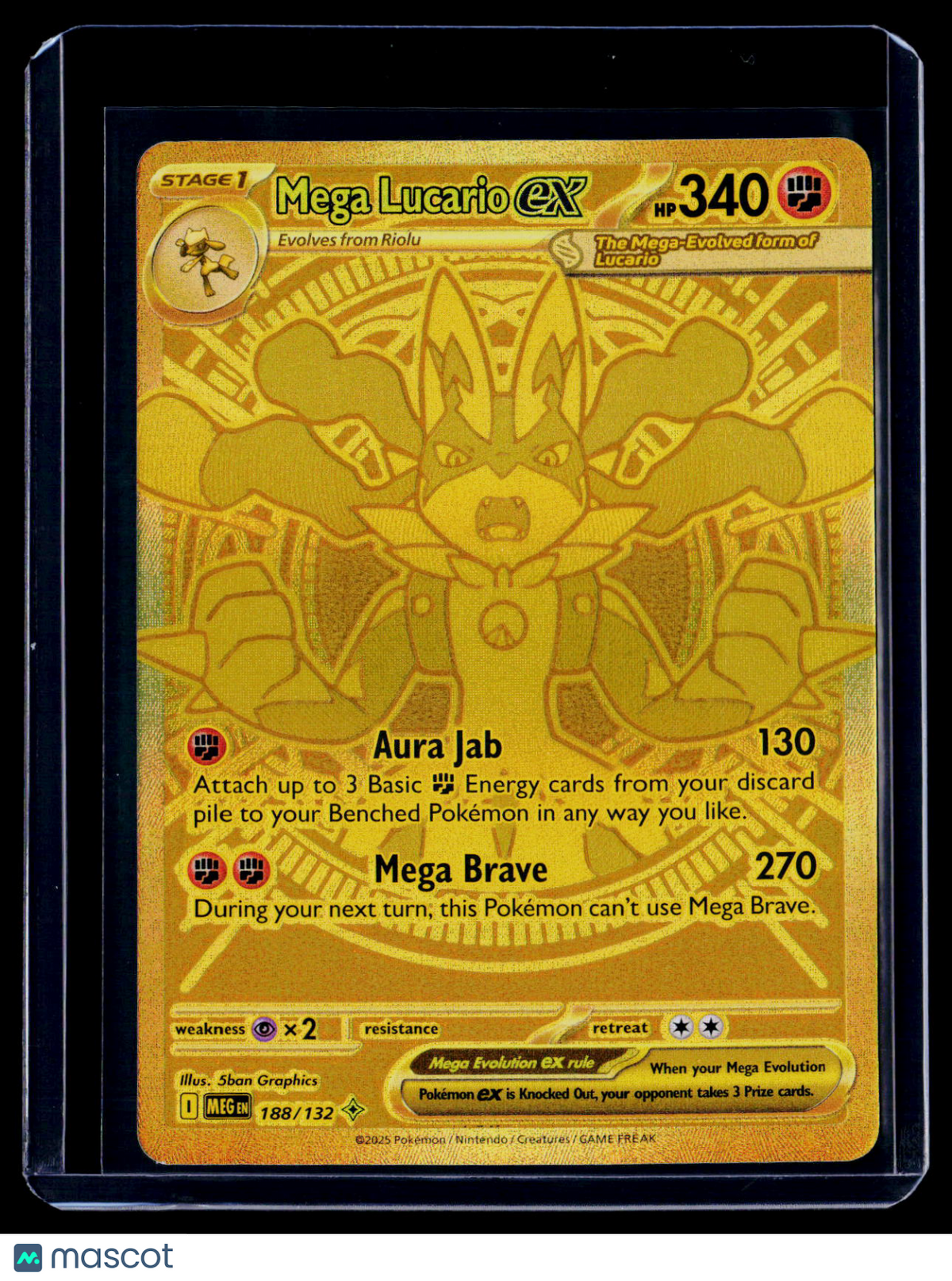 Pokemon Mega Lucario EX 188 132