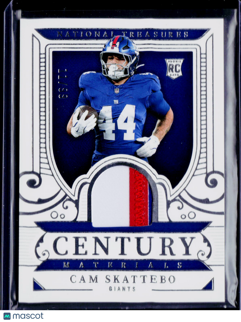 2025 National Treasures Cam Skattebo Century Materials  11/99
