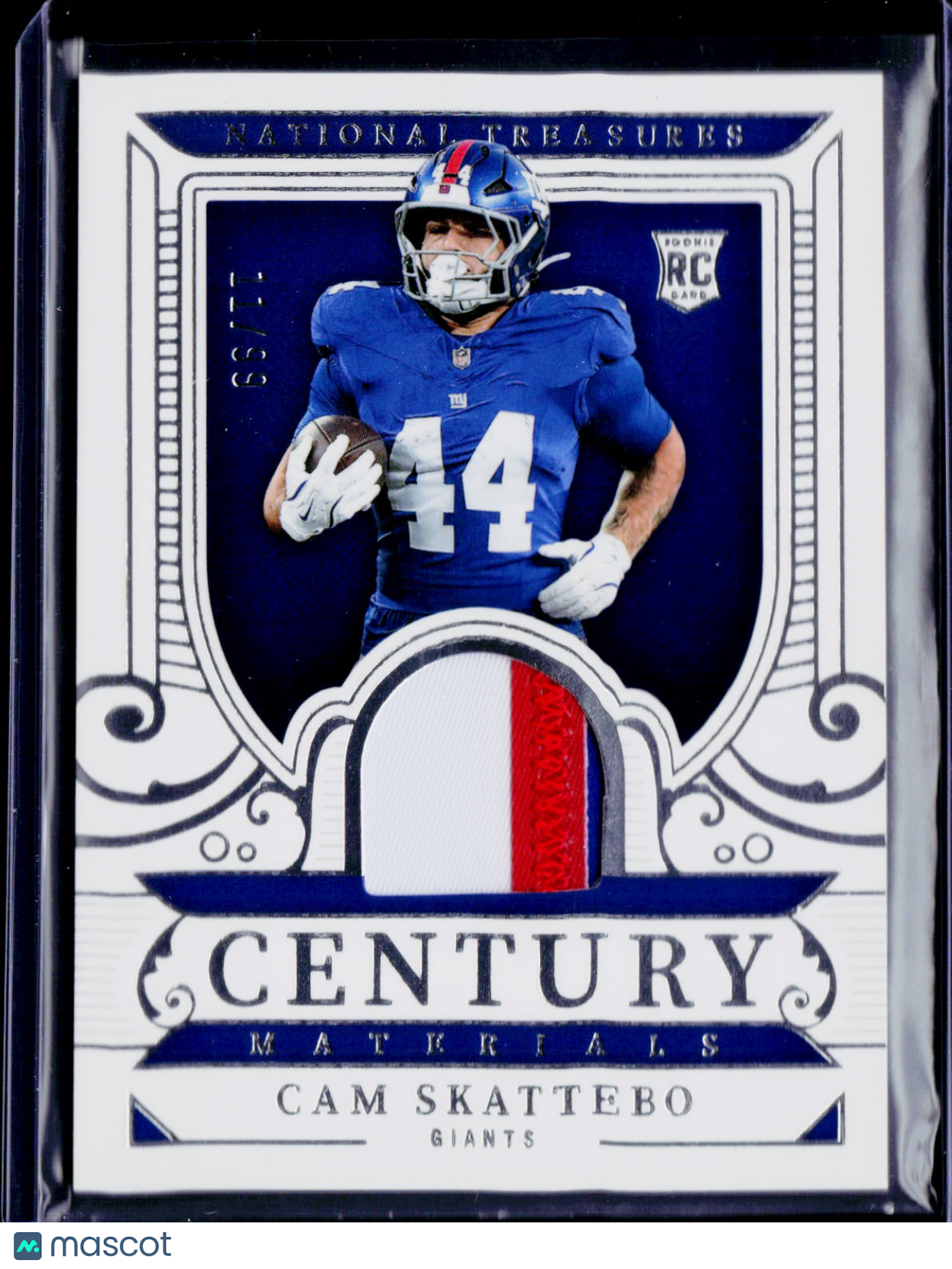 2025 National Treasures Cam Skattebo Century Materials  11/99