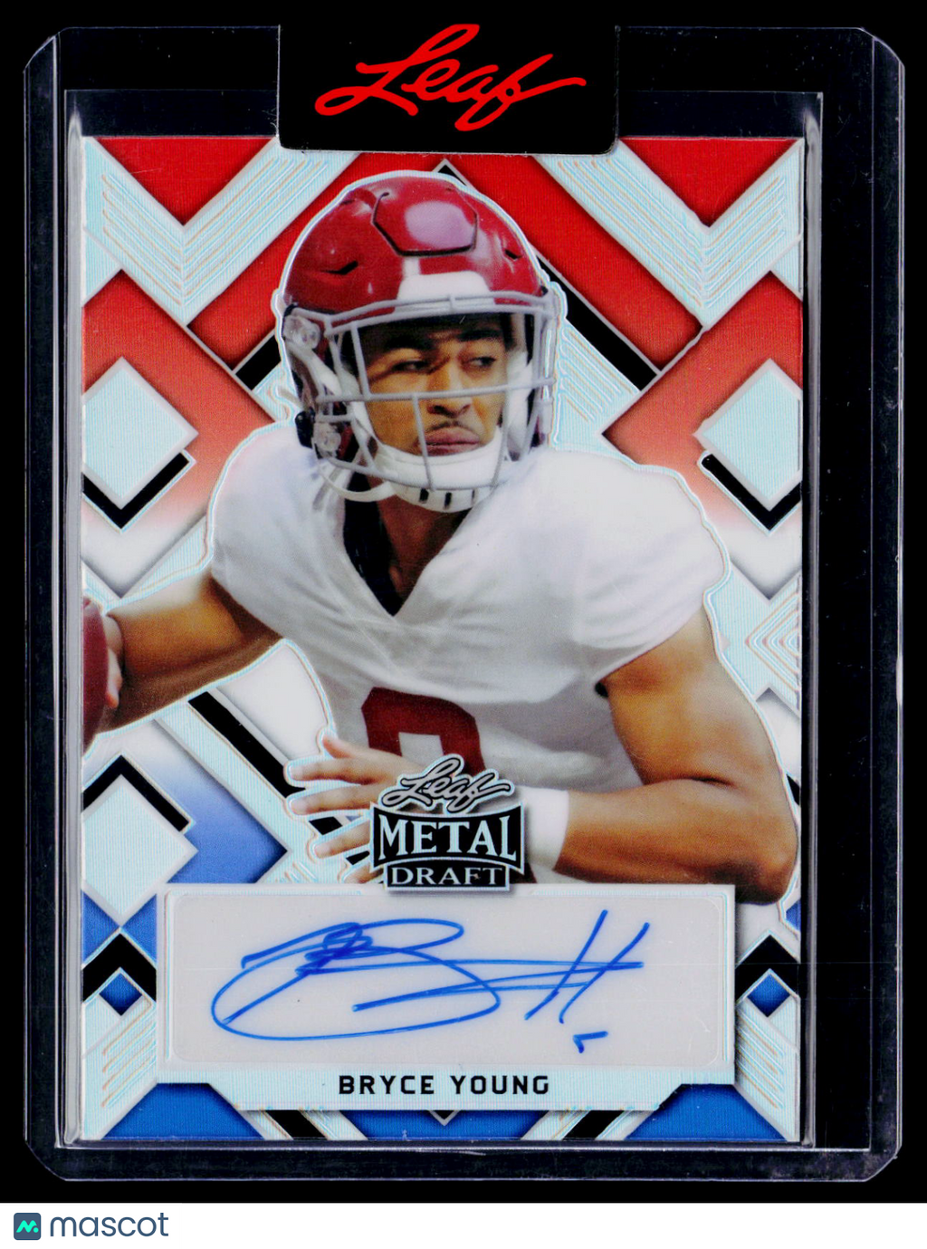 2022 Leaf Bryce Young Red White Blue Auto 2/10